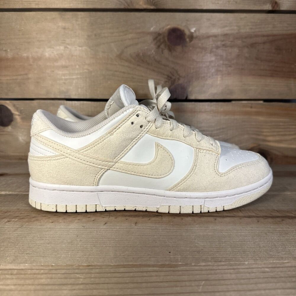 Womens Size 9 - Nike Dunk Low Next Nature “Soft Pearl Beach” Sneakers HJ7673-004